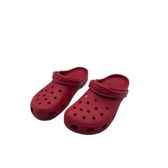 Crocs Size 10 Women Unisex Red Classic Clog  Adjustable Strap Lightweight - Picture 4 of 12
